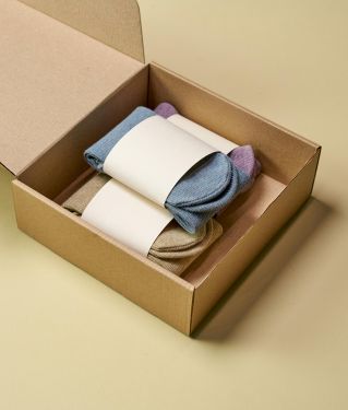 Socks in a Cardboard Box Packaging
